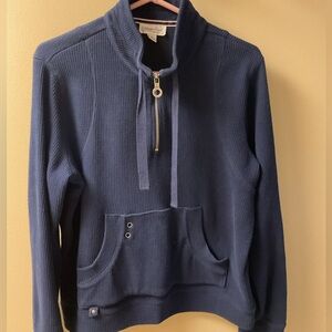 Coldwater Creek Women's Blue Turtleneck Sweater